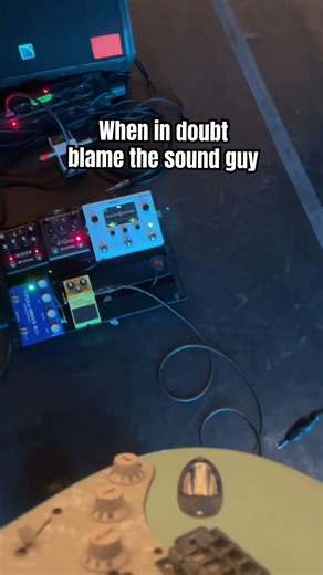 When in doubt blame the sound guy #joking #guitar #soundcheck