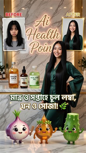 Long, thick and straight hair in just 3 weeks! Homemade hair mask #BeautyTips #HairCare #HairMask