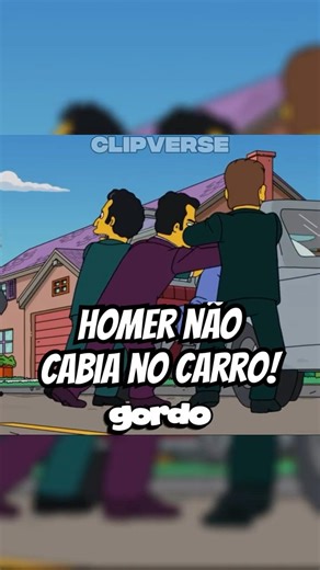 Tentaram sequestrar o Homer… mas ele não cabia no carro 😂 #simpsons