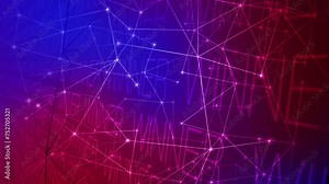 Graphic winner background with connected lines triumphant concept of victory and success