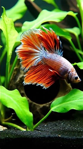 Jet Black Super Delta Betta | Relaxing Aquarium Video