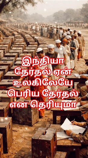 இந்தியா தேர்தல் ஏன் உலகிலேயே பெரிய தேர்தல் எனதெரியுமா#history #indianhistory#viral#shorts #election