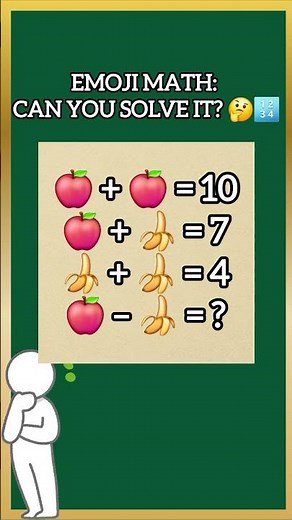 Emoji Math: Can You Solve It? 🤔🔢