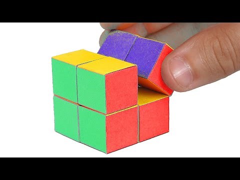 Create Your Own Paper RUBIK'S CUBE | DIY Infinity Cube Tutorial