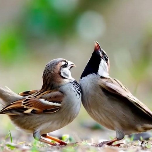Male Sparrow Courtship and Fertilization Process