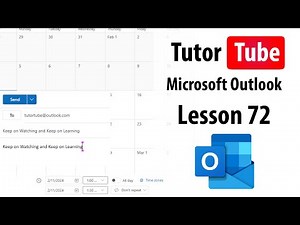 Microsoft Outlook - Lesson 72 - Create Events for Different Calendars