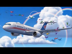 Airplane in the Sky ✈️ | Fun Kids Flying Song