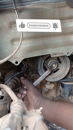 Pulley bolt removal. #pautomotiverepair