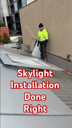 Skylight installation replacing old dome skylights in Melbourne #melbourne