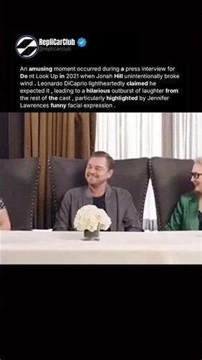 An amusing moment occurred during a press interview for Dont Look Up in 2021 whe...