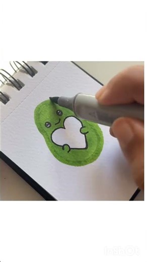 Drop a 🥑 in the comment if you love this😁 #youtube #easydrawing #avacado #kids #kidscontent #hype