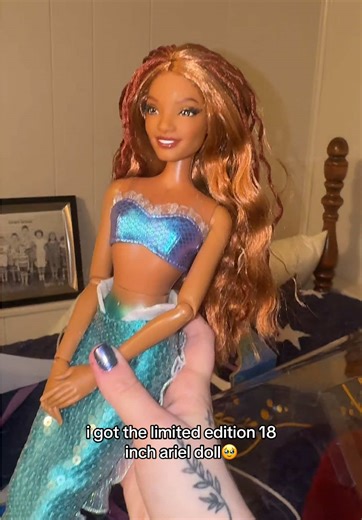 shes so beautiful shes one of my favorite dolls and shes my favorite live action Disney princess 💙💙 #littlemermaid #doll #disney #fyp #viral