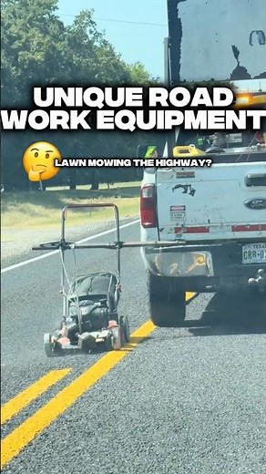 This is the most unique roadwork setup attached to pickup truck I’ve ever seen