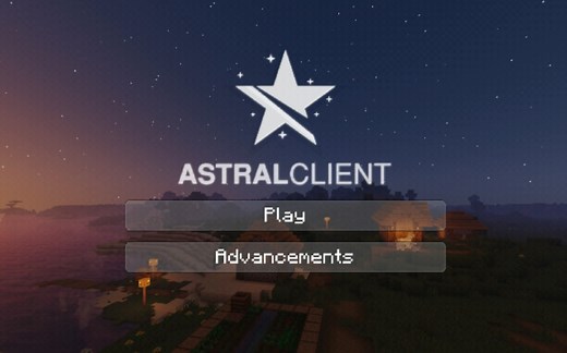 我的世界手机版 月亮端？ 超棒提高FFS帧数PVP材质包 并且附加月亮端UI，超级好看。ASTRALCLIENT PVP材质包16x附加月亮端UI。