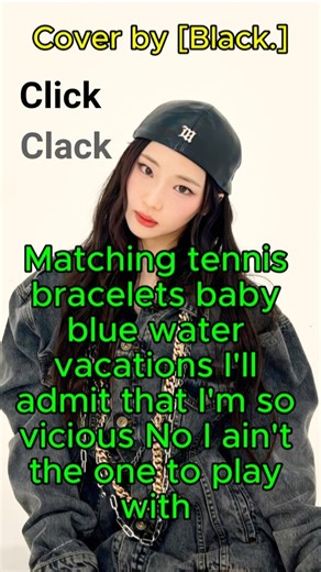 Click Clack cover by [Black.] Ruka Ahyeon rap. #viral #kpop