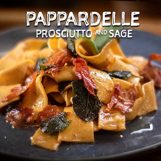Amazing combination of flavours! https://recipe30.com/pappardelle-with-sage-and-prosciutto.html/ This pappardelle recipe resembles the flavours of saltimbocca. So easy to make and such a beautiful combination, with the salty prosciutto and the sage leaves. Mixed with cheese, Marsala wine and nut brown butter, results into an amazing dish. For this, I used freshly made pappardelle pasta, but you can also buy dry ones, just start cooking them earlier so they are ready by the time your sauce is als
