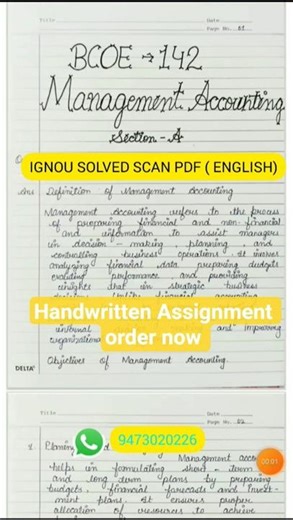 IGNOU SOLVED SCAN PDF 2025_26// HANDWRITTEN ASSIGNMENT AVAILABLE ORDER NOW// #SCANPDF