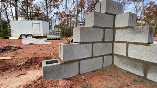 Two days of laying blocks | Basement build