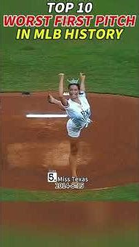 TOP 10 WORST FIRST PITCH FAILS IN MLB HISTORY 🤯⚾ #shorts #mlb #baseball