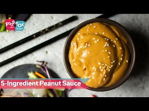 5-Ingredient Peanut Sauce Recipe | Easy Peanut Sauce in 5 Minutes | The Best Peanut Sauce Ever