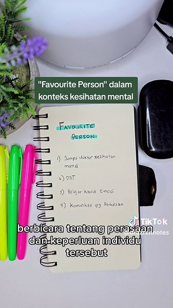 Peranan Favourite Person dalam Kesihatan Mental