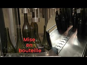 Mise en bouteille chez un vigneron.