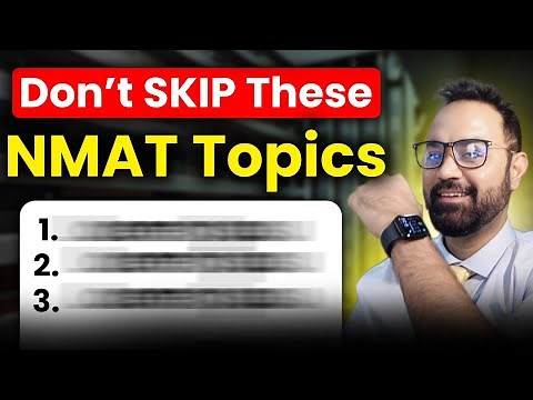 NMAT Preparation Plan 2025 | Important Topics & Strategy to Ace NMAT Exam