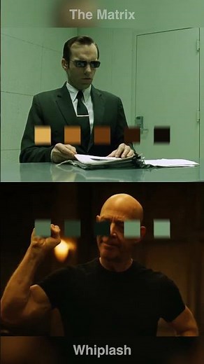 If The Matrix and Whiplash switched colors