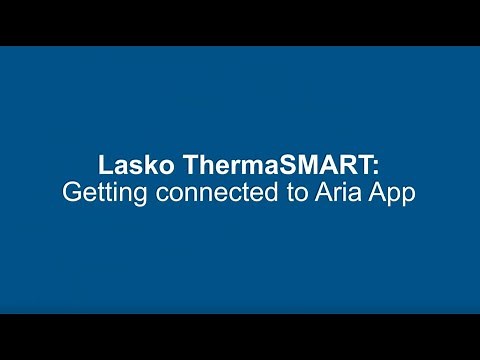 Lasko AR122 22" ThermaSMART Ceramic Tower Heater Powered by Aria™ App Setup