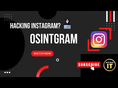 Osintgram || Hacking Instagram || JustHackIT