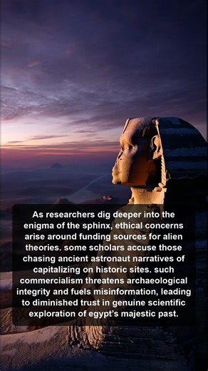 Exploring ethical dilemmas in funding alien research, commercialism's impact on archaeology, and the threats to trust in Egypt's rich historical narratives. Let's uncover the truth behind the Sphinx! | Ancient Aliens Blog | Facebook