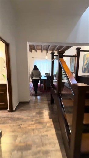 Dining Room with Wood-Beamed Ceiling | Hacienda de Presita Home for Sale, San Miguel de Allende
