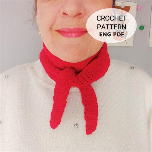 Crochet Neck Scarf Pattern: Easy Beginner Sophie Scarf (english PDF) - Etsy