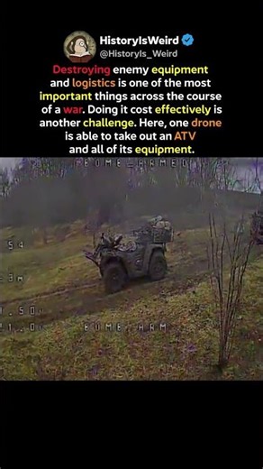 FPV Drone Destroys Russian ATV With Equipment #Shorts