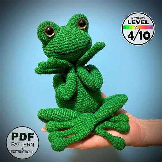 Crochet Frog PDF Pattern. Amigurumi Toad. DIY Stuffed Animal Tutorial. Froggy Guide. - Etsy Australia