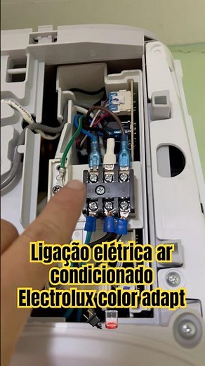 Ligação do ar condicionado Electrolux. Instalação de ar condicionado.