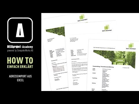 DELTAproject Adressimport aus Excel
