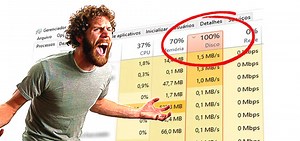 Como resolver disco 100% em uso do Windows
