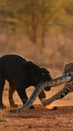 Two Predators… One Battle ‼ Panther & Jaguar vs Python #shorts #jaguar #python