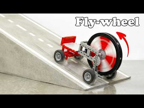 New Test for LEGO Flyweel Car on Steep Ramp | Smart Lego