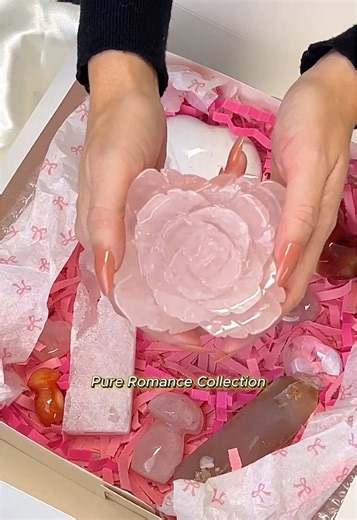 Always gift intentionally for Valentine’s Day. Our Pure Romance bundle is a 3 LB bundle of thoughtfully curated crystals meant to promote an open heart and sparking romance in relationships. Don’t miss out on the gift that will always give #crystals #crystalbundle #valentinesday #rosequartz