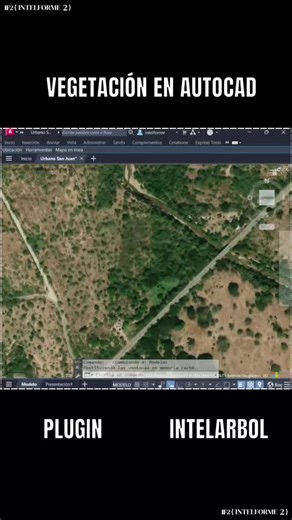 Intelforme2 | Intelarbol v2.0 - vegetación 🌳 Como crear vegetación en AutoCAD; ahora puedes crear bosques, rastrojos, cultivos y toda clase de... | Instagram