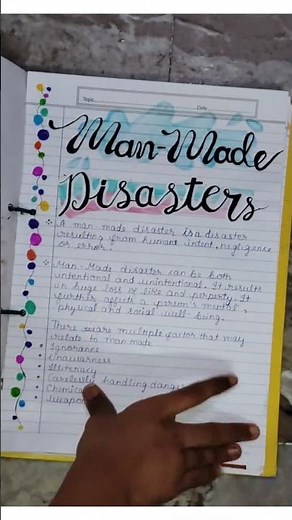 Project file Class 9 on *Disaster management*