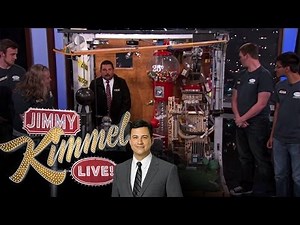 Purdue University Rube Goldberg Machine Contest Winners Show Off Their Contraption on 'Jimmy Kimmel Live'