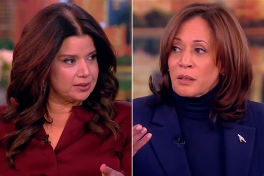 Ana Navarro scolds 'The View' crew for playing music over Kamala Harris