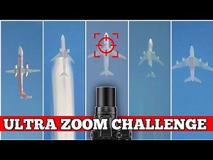60X OPTICAL ZOOM Plane spotting Compilation | High altitude Airplane Zoom with superzoom camera