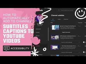 🎬 How To Automatically Add Subtitles Captions To YouTube Videos? Creators And Accessibility Tutorial