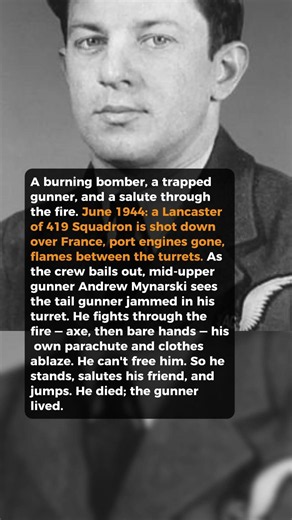 He Saluted His Trapped Friend From Inside The Flames #short #history #ww2