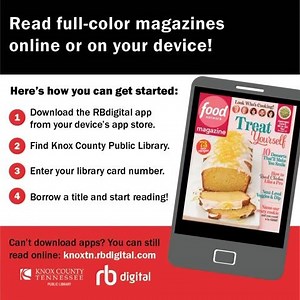 13 reactions · 12 shares | Have you heard about RBdigital? Use it to catch up on all your favorite magazines anytime, anywhere — perfect for staying home and social distancing. Download the app to get started, or visit knoxtn.rbdigital.com | Knox County Public Library | Facebook