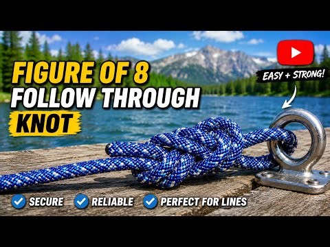 Figure Eight Follow-Through Knot | Step-by-Step Tutorial | Safe, Strong & Reliable🪢